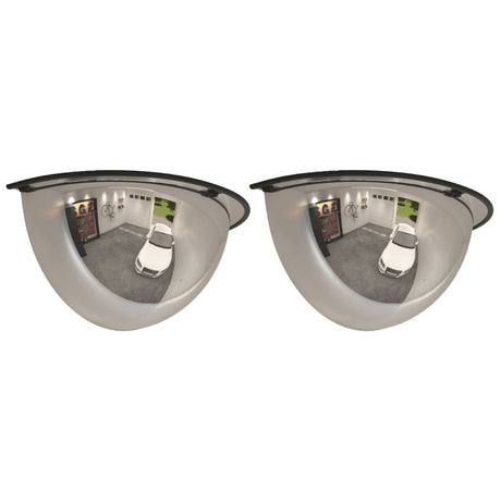 Vidaxl verkeersspiegel halve bol 2 st ø 30 cm acryl