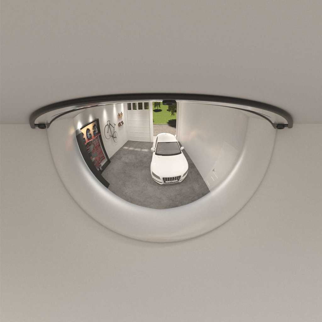 Vidaxl verkeersspiegel halve bol 2 st ø 30 cm acryl