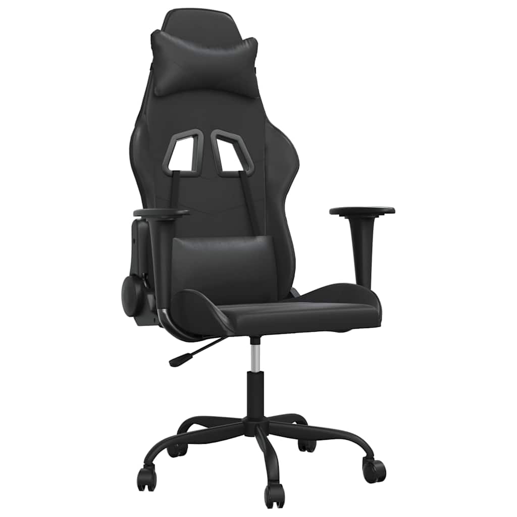 Vidaxl massage gamestoel kunstleer zwart