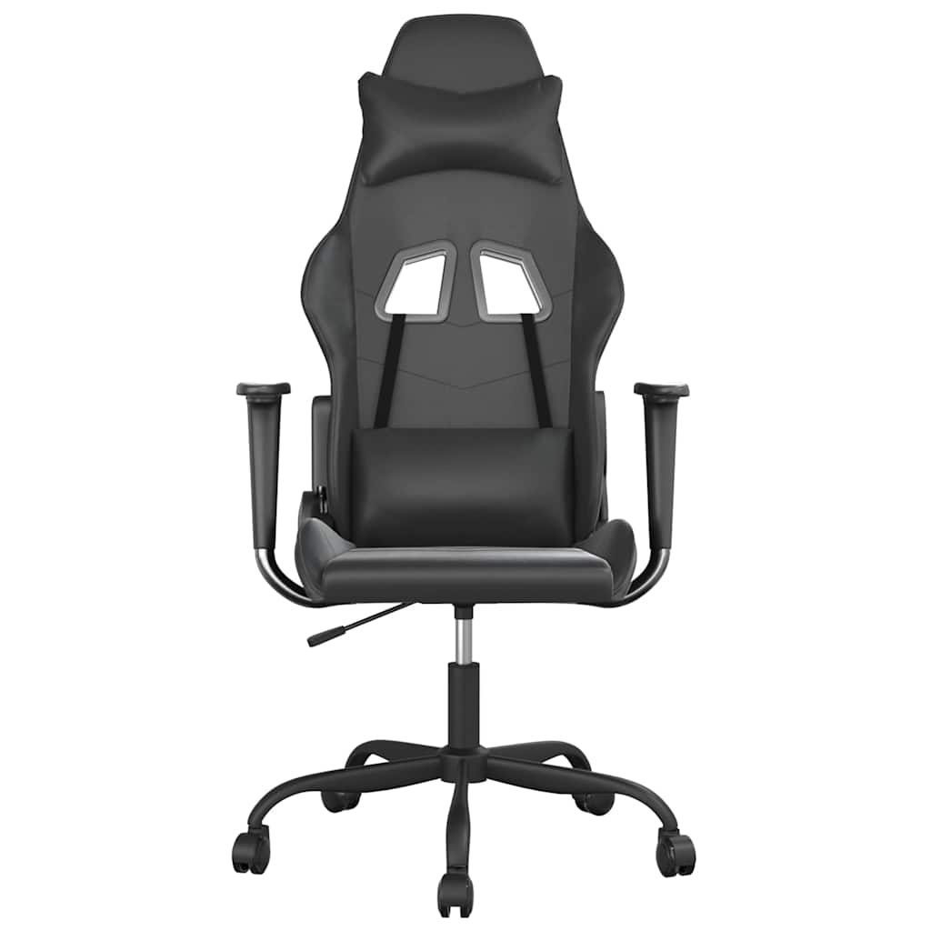Vidaxl massage gamestoel kunstleer zwart