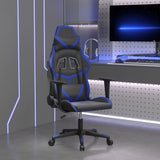 Vidaxl massage gamestoel kunstleer zwart en blauw