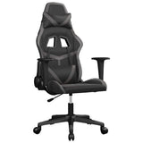 Vidaxl massage gamestoel kunstleer zwart en grijs