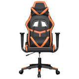 Vidaxl massage gamestoel kunstleer zwart en oranje