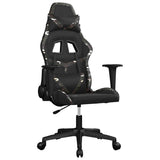 Vidaxl massage gamestoel kunstleer zwart en camouflage