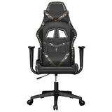 Vidaxl massage gamestoel kunstleer zwart en camouflage