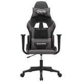 Vidaxl massage gamestoel kunstleer zwart en grijs