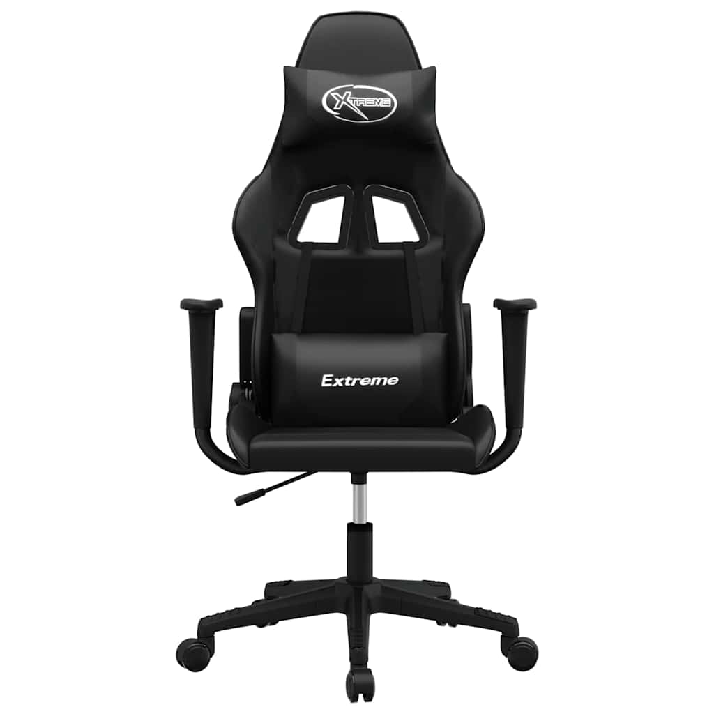 Vidaxl massage gamestoel kunstleer zwart