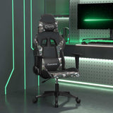 Vidaxl massage gamestoel kunstleer zwart en camouflage