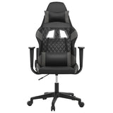 Vidaxl massage gamestoel kunstleer zwart en grijs