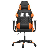Vidaxl massage gamestoel kunstleer zwart en oranje
