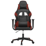 Vidaxl massage gamestoel kunstleer zwart en wijnrood