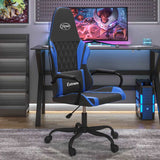 Vidaxl massage gamestoel kunstleer zwart en blauw