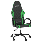 Vidaxl massage gamestoel kunstleer zwart en groen