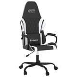 Vidaxl massage gamestoel kunstleer zwart en wit