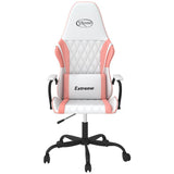 Vidaxl massage gamestoel kunstleer wit en roze