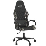 Vidaxl massage gamestoel kunstleer zwart en camouflage