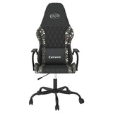 Vidaxl massage gamestoel kunstleer zwart en camouflage