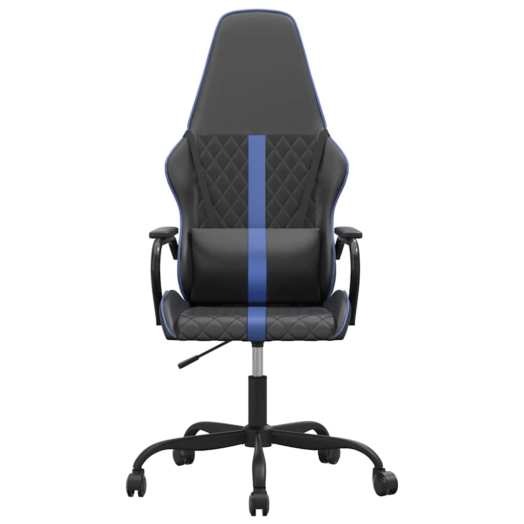 Vidaxl massage gamestoel kunstleer zwart en blauw