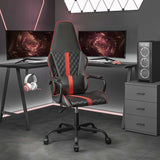 Vidaxl massage gamestoel kunstleer zwart en rood