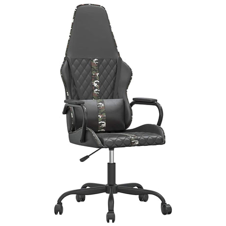 Vidaxl massage gamestoel kunstleer camouflage en zwart