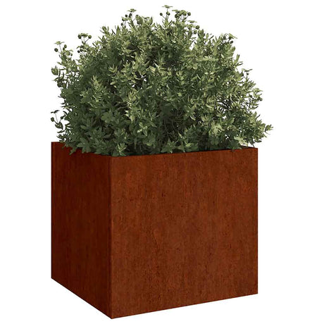 Vidaxl plantenbakken 2 st 42x40x39 cm cortenstaal