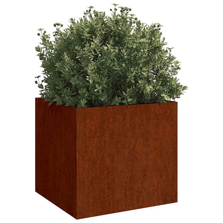 Vidaxl plantenbakken 2 st 49x47x46 cm cortenstaal