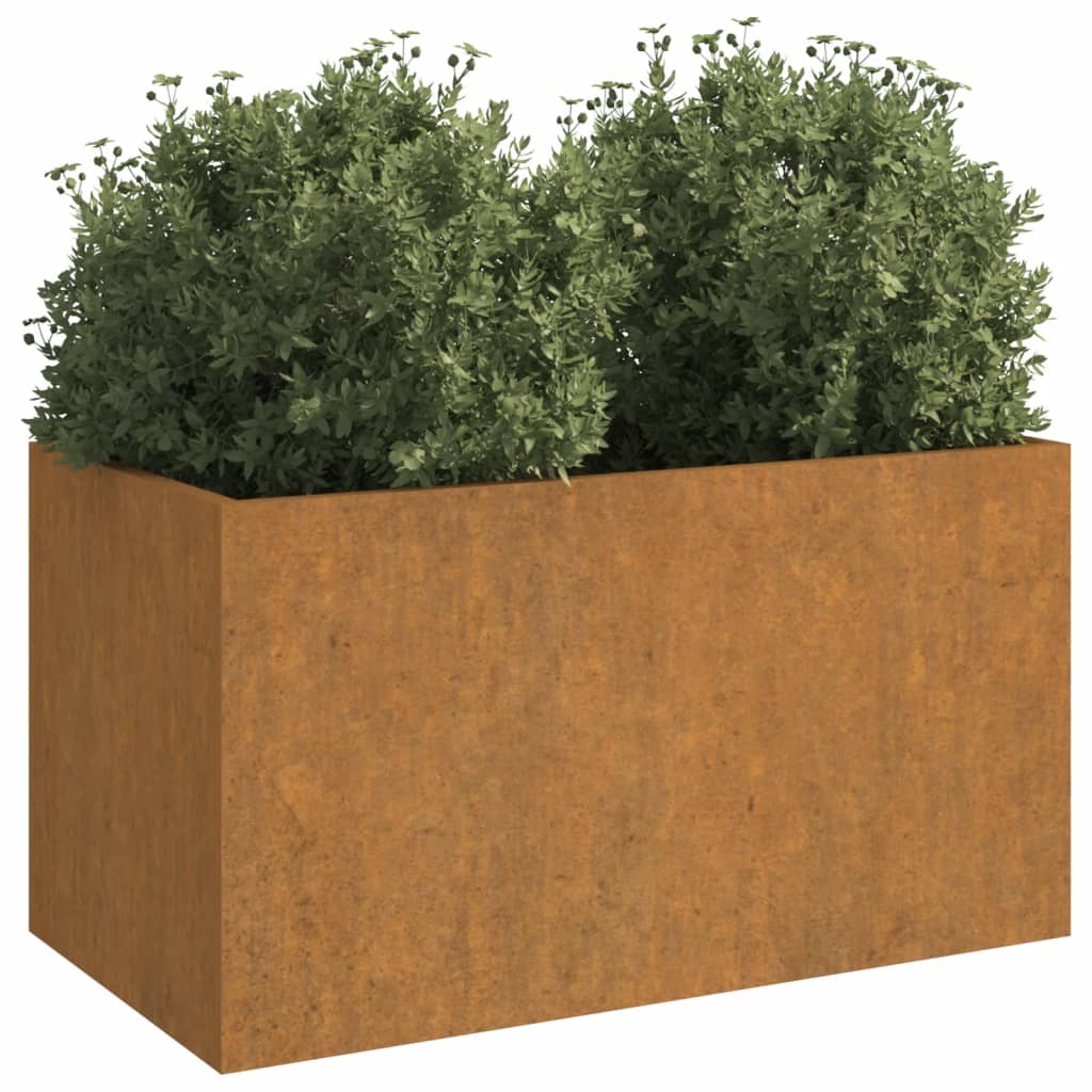 Vidaxl Planning Box 62x30x29 cm Cortenstaal