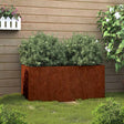 Vidaxl plantenbak 62x30x29 cm cortenstaal