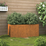 Vidaxl Planning Box 62x40x39 cm Corten stål