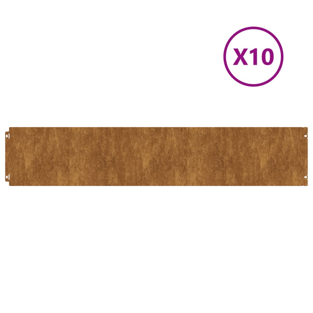 Vidaxl Gazon Kante 10 Stéck 20x103 cm flexibel CortsSetsata