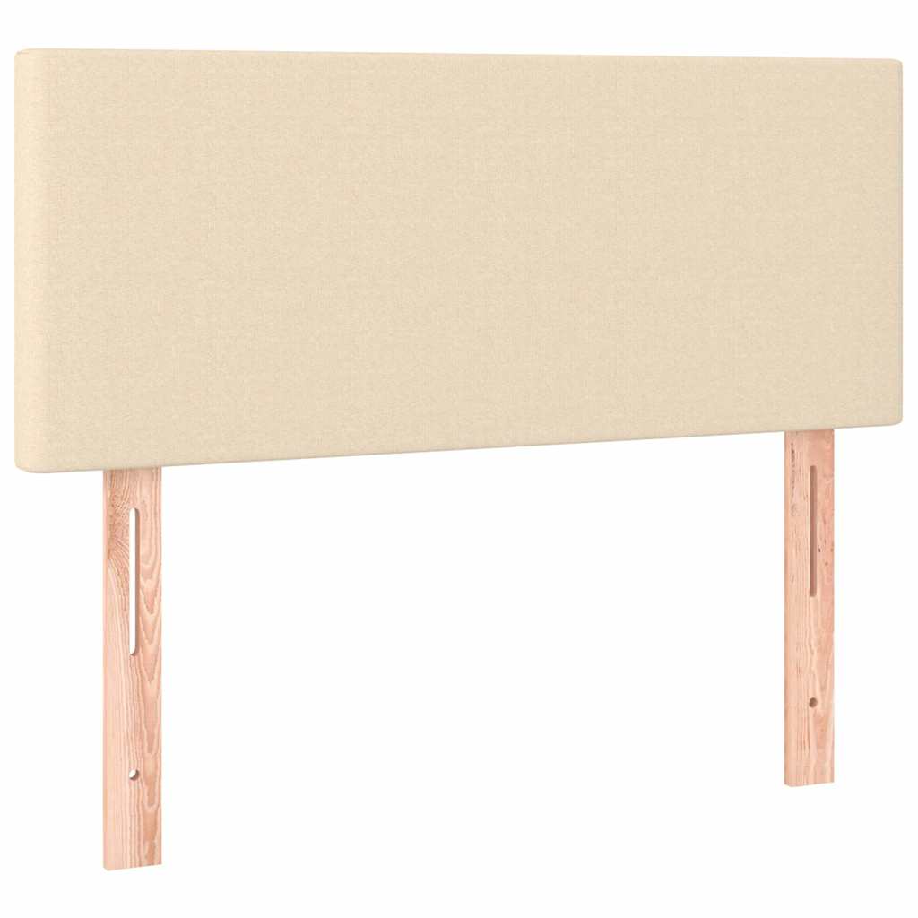 Vidaxl hoofdbord 80x5x78 88 cm stof crèmekleurig