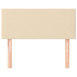 Vidaxl hoofdbord 80x5x78 88 cm stof crèmekleurig