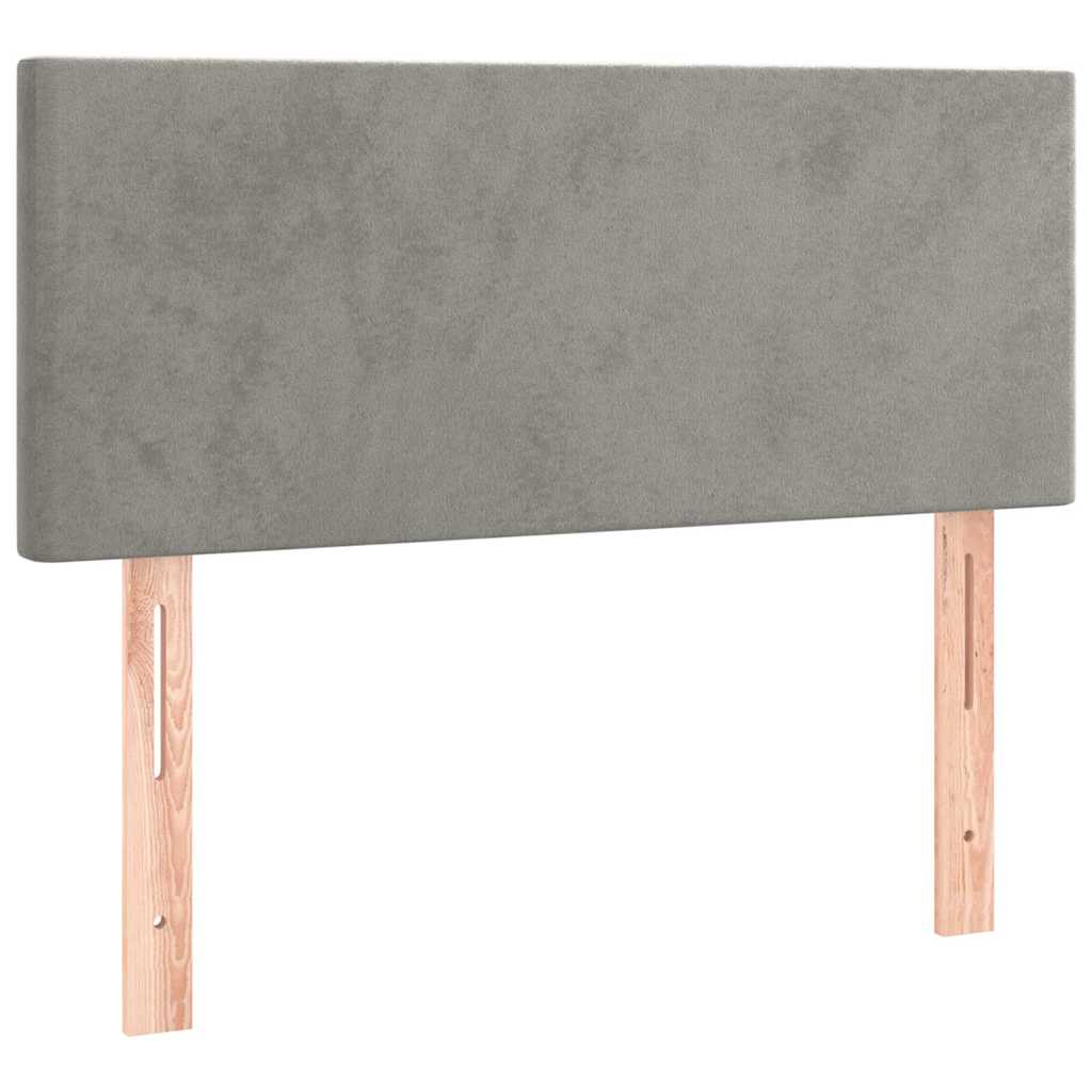 Vidaxl hoofdbord 80x5x78 88 cm fluweel lichtgrijs