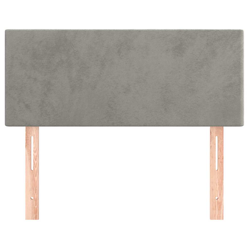 Vidaxl hoofdbord 80x5x78 88 cm fluweel lichtgrijs