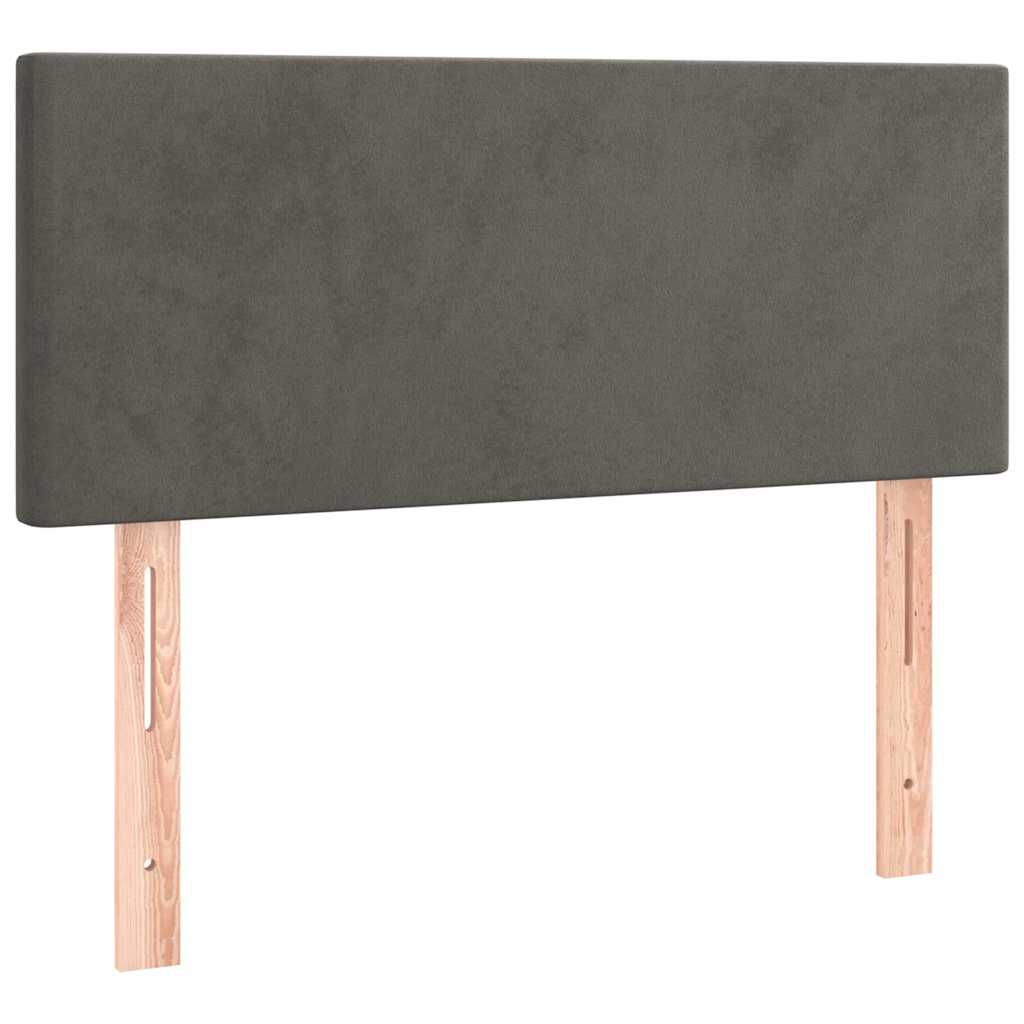 Vidaxl hoofdbord 80x5x78 88 cm fluweel donkergrijs