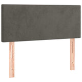 Vidaxl hoofdbord 80x5x78 88 cm fluweel donkergrijs