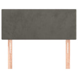 Vidaxl hoofdbord 80x5x78 88 cm fluweel donkergrijs