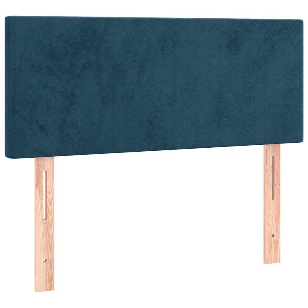 Vidaxl hoofdbord 80x5x78 88 cm fluweel donkerblauw