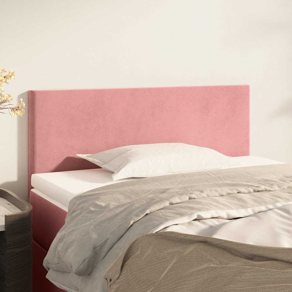 Vidaxl hoofdbord 80x5x78 88 cm fluweel roze
