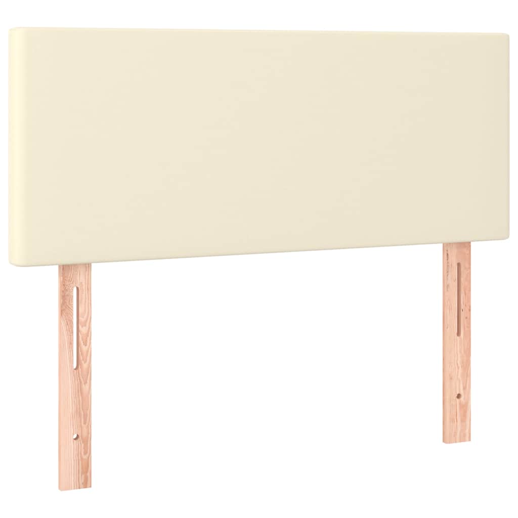Vidaxl hoofdbord 90x5x78 88 cm kunstleer crèmekleurig