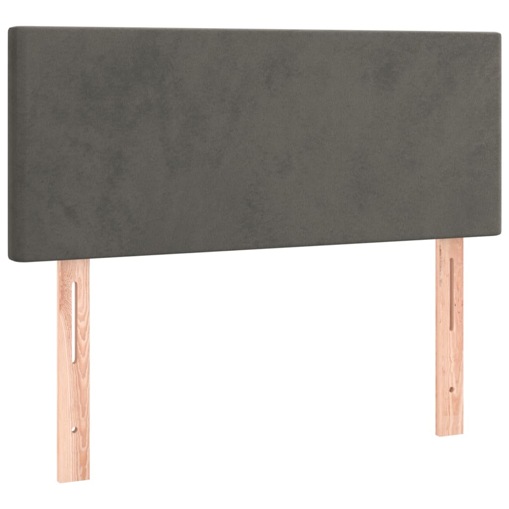Vidaxl hoofdbord 90x5x78 88 cm fluweel donkergrijs
