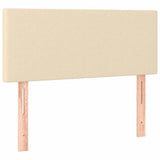 Vidaxl hoofdbord 100x5x78 88 cm stof crèmekleurig