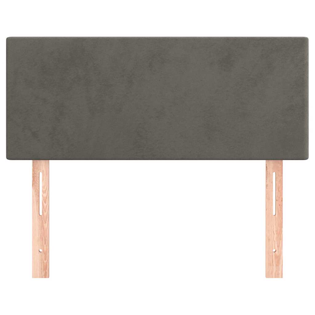 Vidaxl hoofdbord 100x5x78 88 cm fluweel donkergrijs