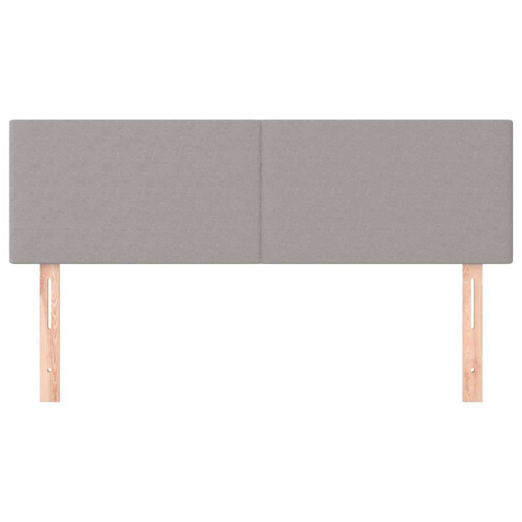 Vidaxl hoofdborden 2 st 72x5x78 88 cm stof lichtgrijs