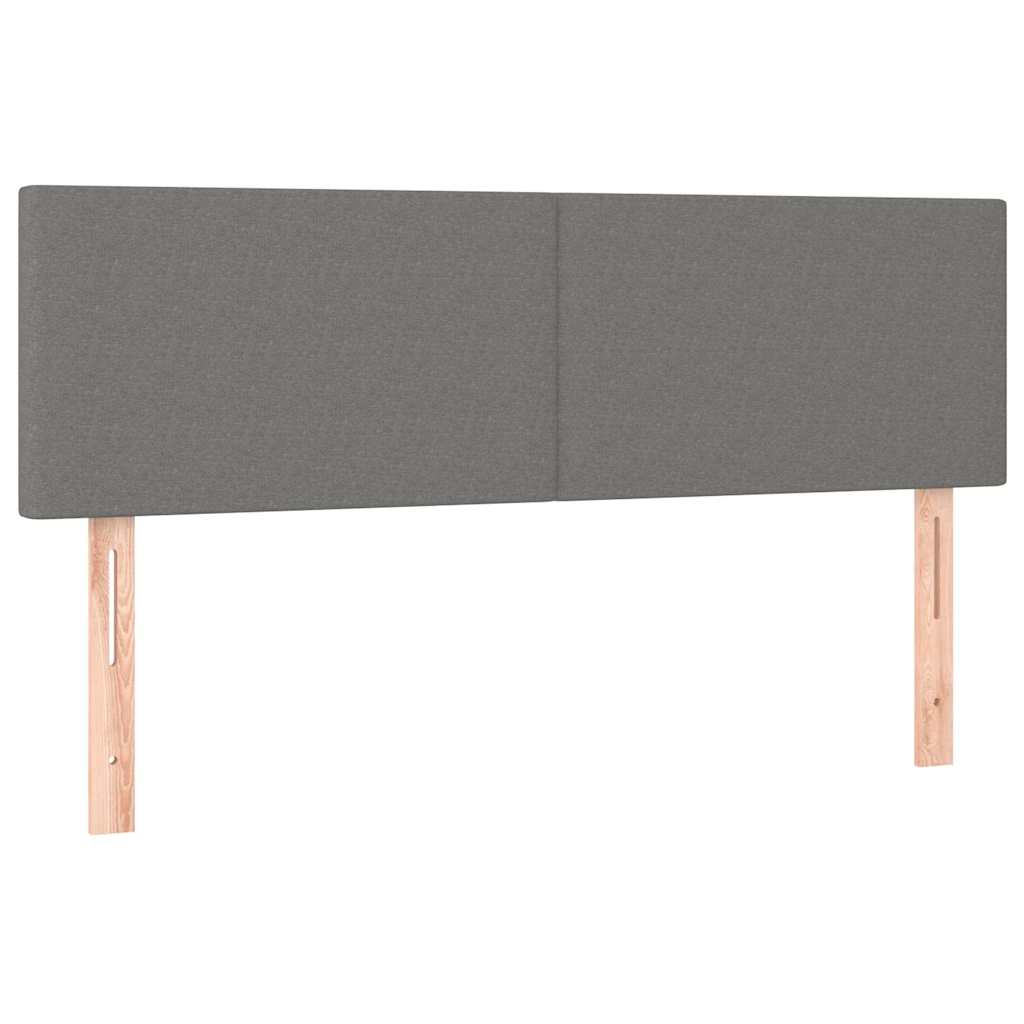 Vidaxl hoofdborden 2 st 72x5x78 88 cm stof donkergrijs