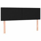 Vidaxl hoofdborden 2 st 72x5x78 88 cm stof zwart