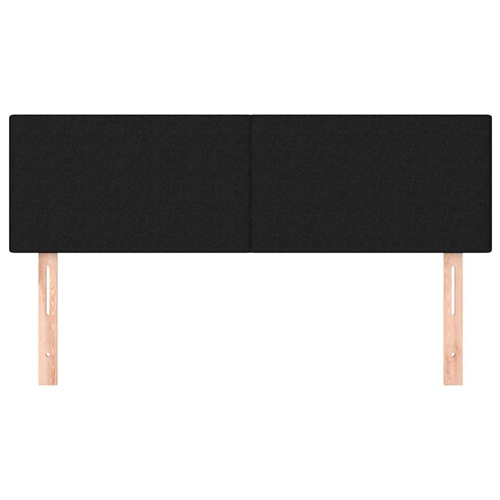 Vidaxl hoofdborden 2 st 72x5x78 88 cm stof zwart
