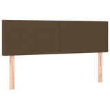 Vidaxl hoofdborden 2 st 72x5x78 88 cm stof donkerbruin