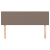 Vidaxl hoofdborden 2 st 72x5x78 88 cm stof taupe