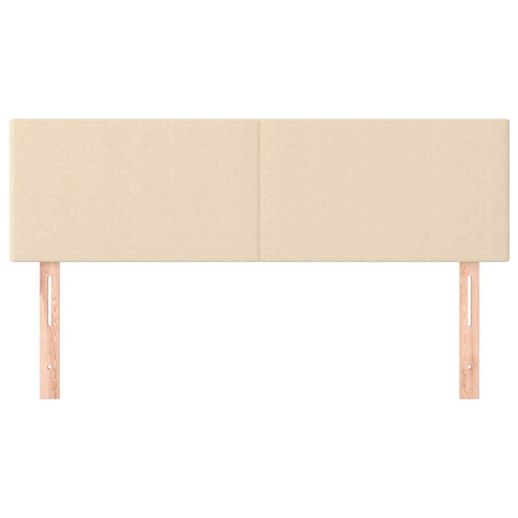 Vidaxl hoofdborden 2 st 72x5x78 88 cm stof crèmekleurig